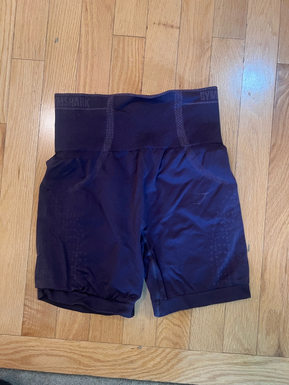 Gymshark Seamless High-Waist Bike Shorts in Deep Plum